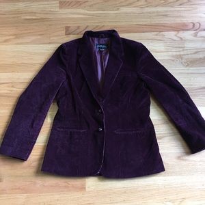 Fabulous vintage purple corduroy blazer